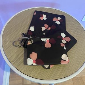 Kate Spade Triple Set nylon makeup bags